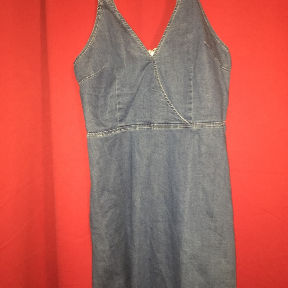 Denim mini dress